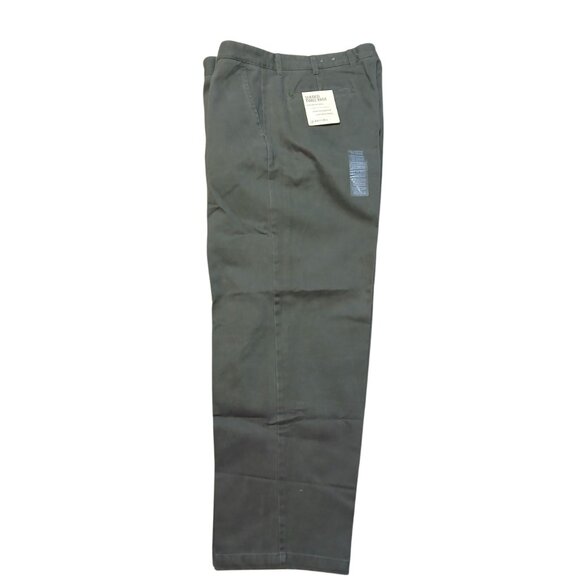 St Johns Bay Mens 40x32 Sueded Twill Pants Flat-Front Durable Heavyweight - Picture 4 of 10